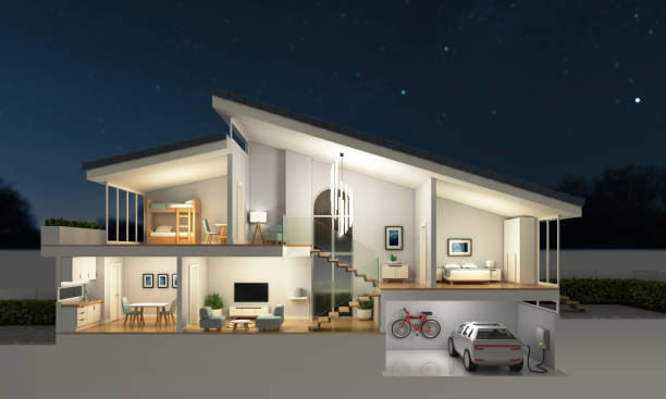 Architektur Rendering für realistische Visualisierung moderner Bauvorhaben